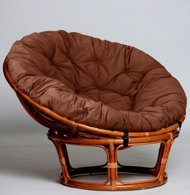 Кресло из натурального ротанга ПАПАСАН 110 см (цвет: коньяк) - вид 9 миниатюра