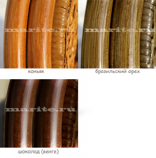 Стол обеденный Ява-Овал (160х91см) из натурального ротанга (цвет: орех) - вид 1 миниатюра