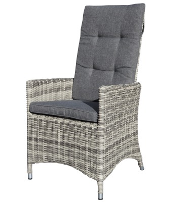 Обеденный комплект из искус. ротанга Ланкастер (Lancaster), стол 263 х 100, кресла откидные ( цвет: серый) - вид 2 миниатюра