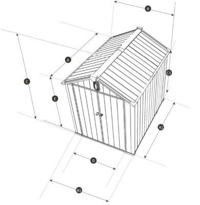 Хозблок садовый Shed S 6x6 - вид 13 миниатюра